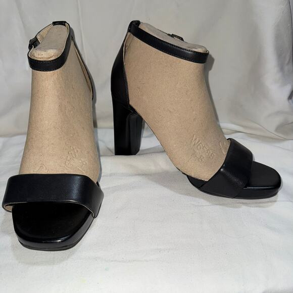 Naturalizer NEW Joy Square Toe Ankle Strap Dress Sandals Sz 8.5W - Picture 6 of 9